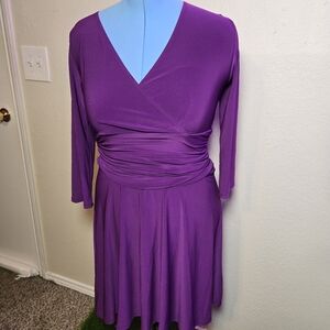 NWT Flared Dress with 3/4 Sleeves